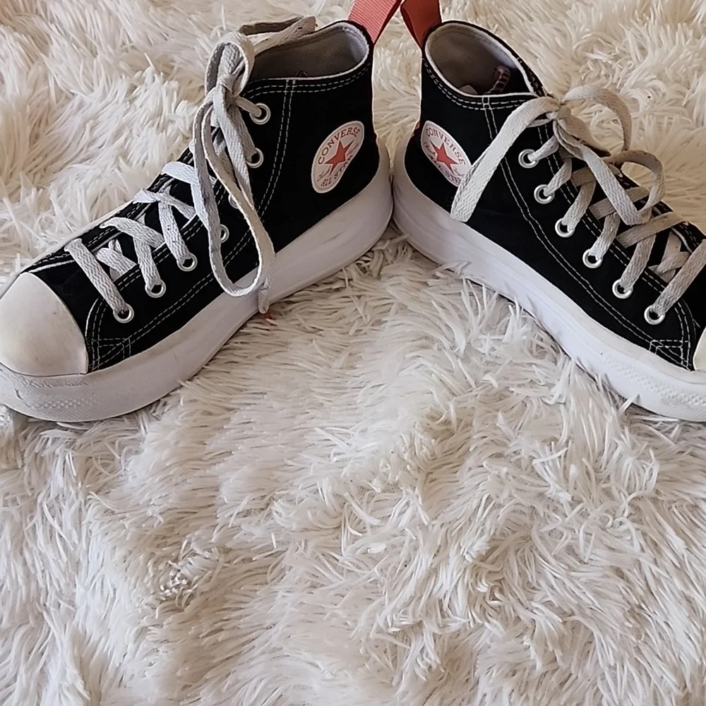 Converse All Star Black High-Top Sneakers with White Laces